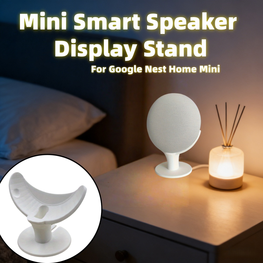 Google Speaker Nest Mini - حامل مكبر صوت ذكي صغير للعرض،