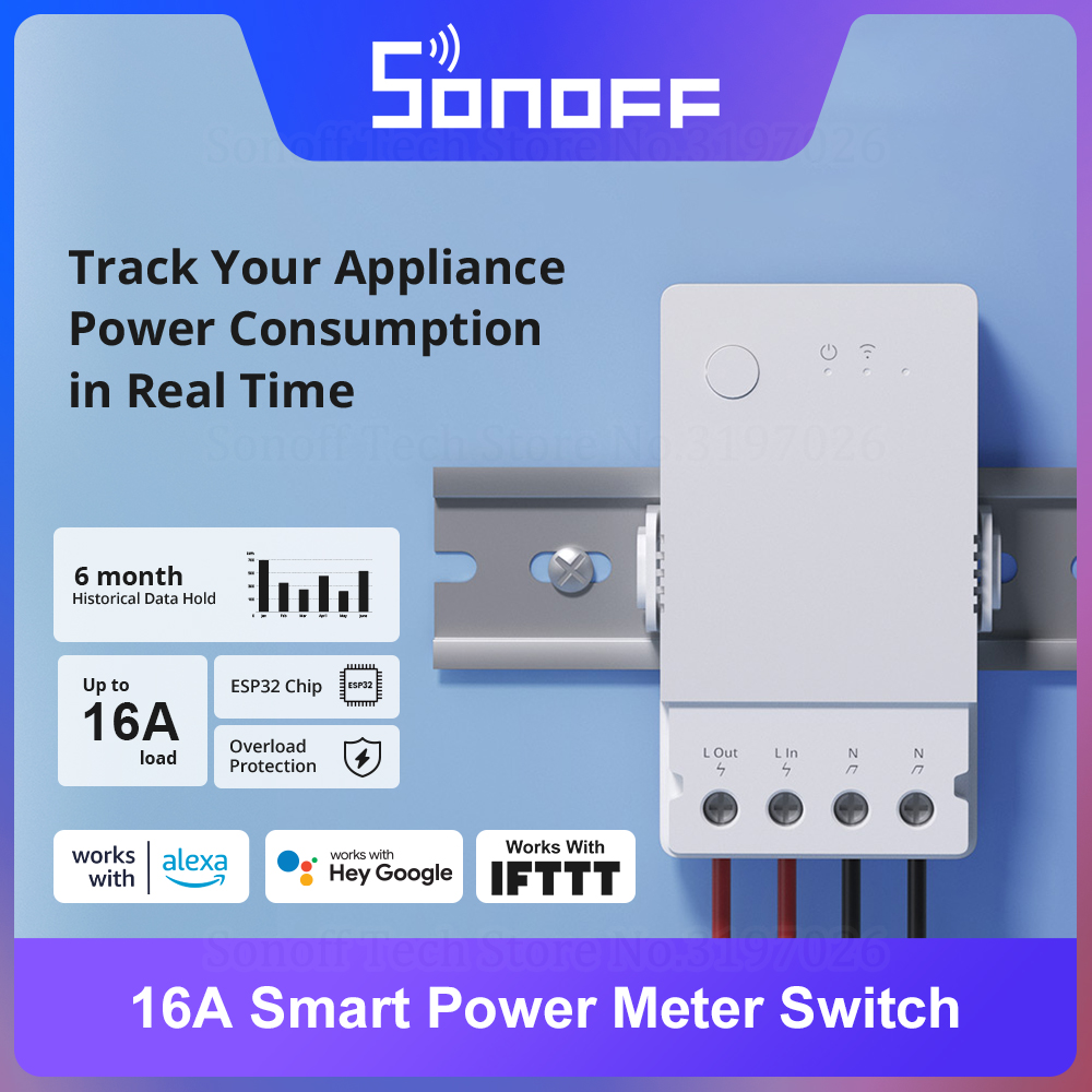 Sonoff Basic Switch - مقياس طاقة ذكي SONOFF POW الأصلي