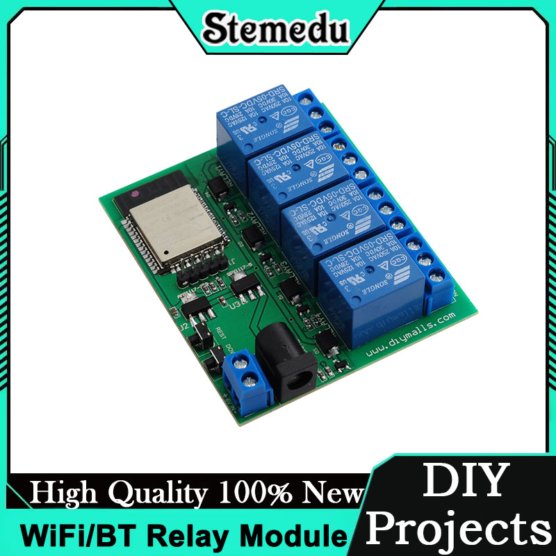 Iot Diy Home Automation - وحدة ترحيل ESP32S ذات 4 قنوات