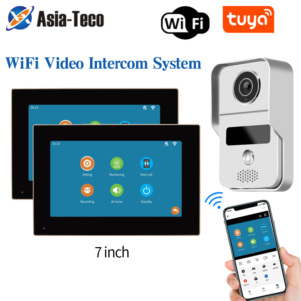 Smart Doorbell Wired - 1080P 7 بوصة واي فاي فيديو