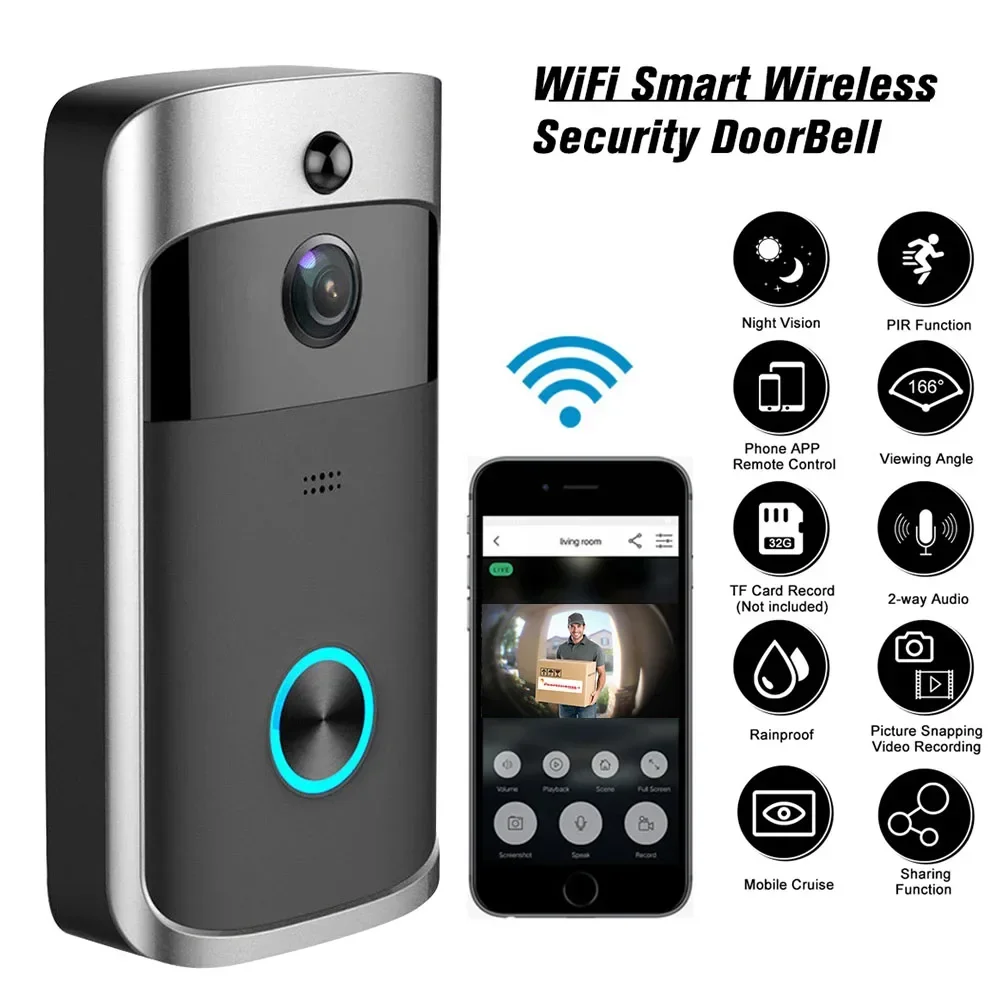 Smart Doorbell Wired - جرس باب ذكي لاسلكي بدقة 720P