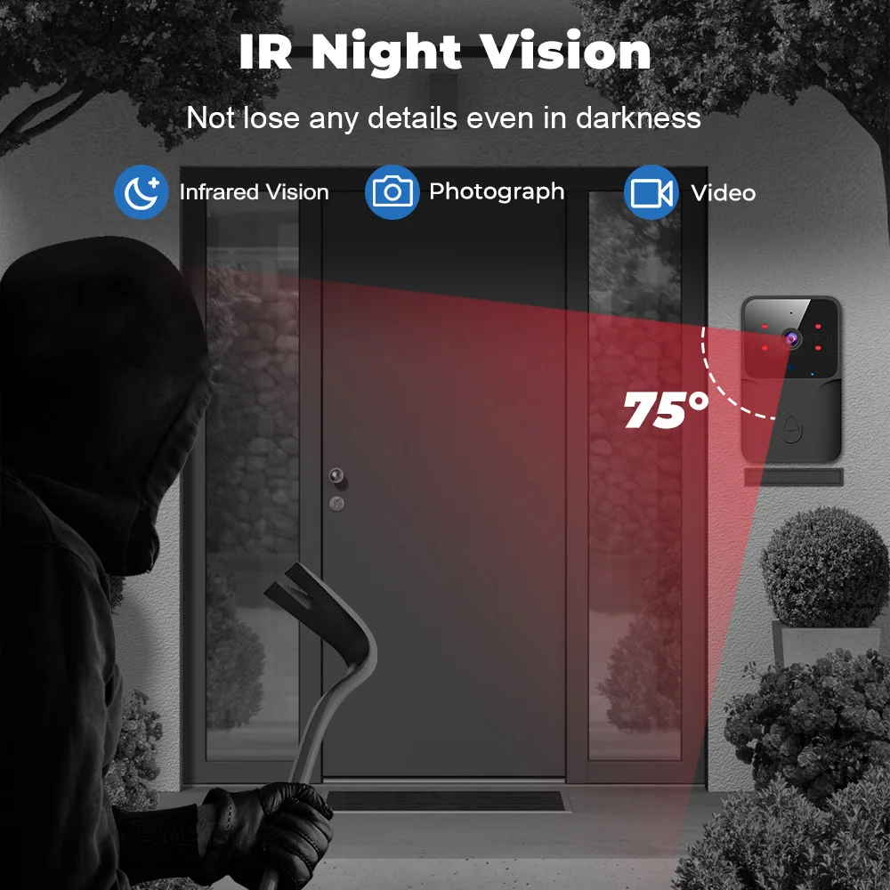 جرس باب ذكي بتقنية واي فاي لعا - مراجعة Smart Doorbell Wired وسعره