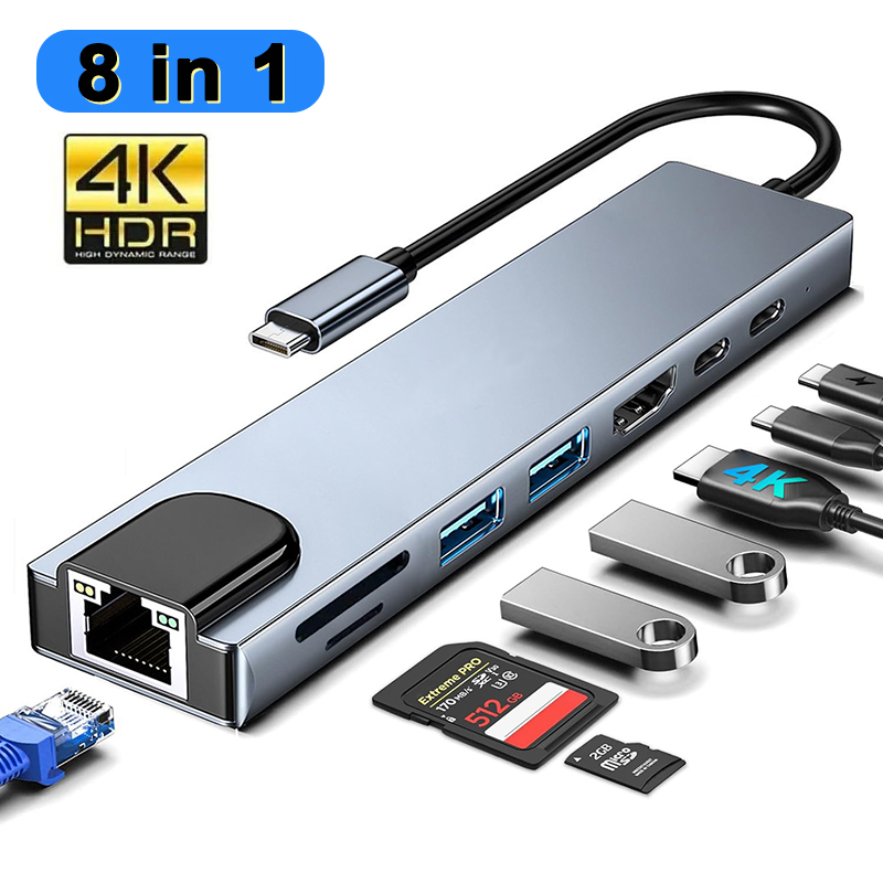 محور USB من النوع C 8 في 1 لمح - مراجعة Home Assistant Sd وسعره