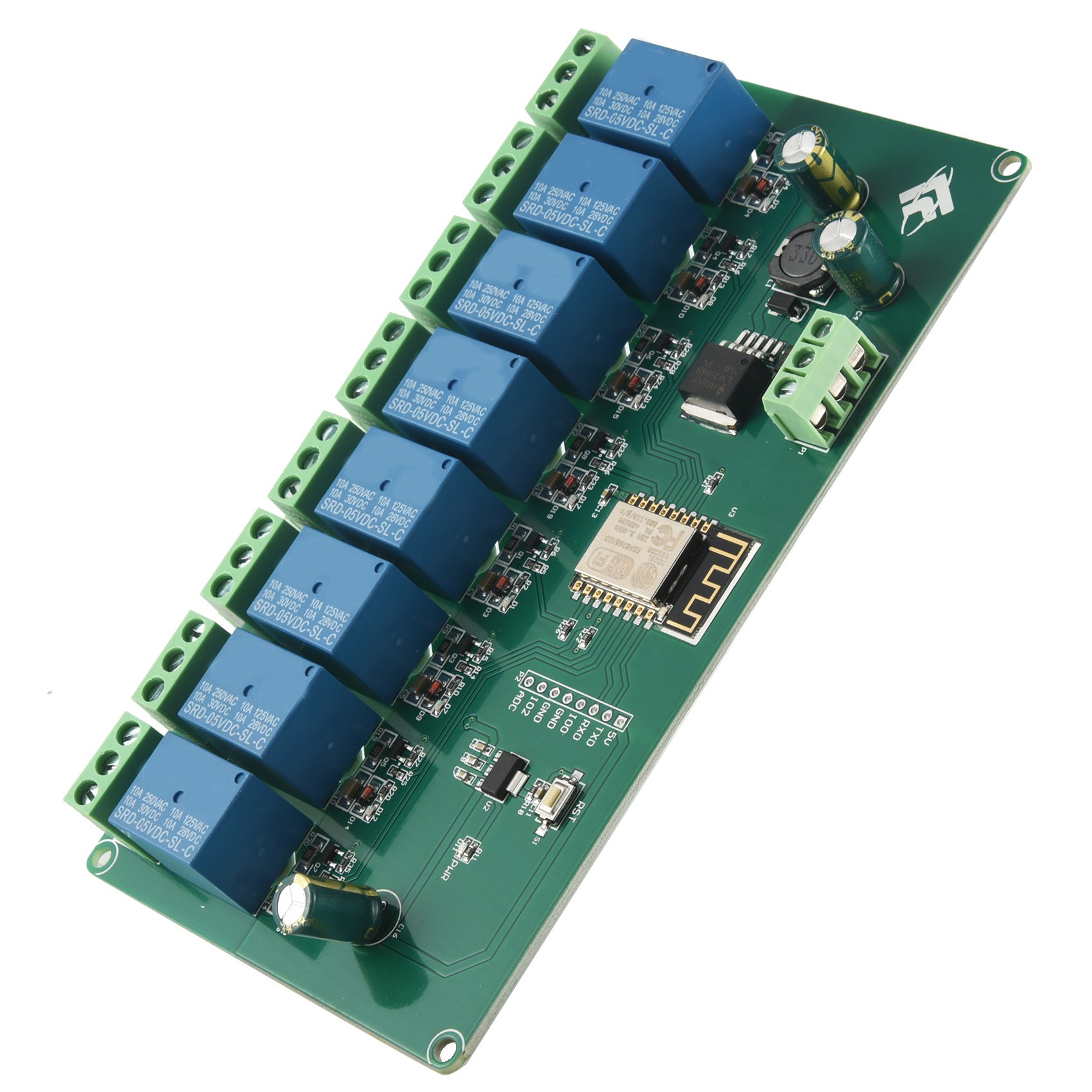 (ABDH) وحدة ريلاي واي فاي ESP8 - مراجعة Relay 8 Channel Board وسعره