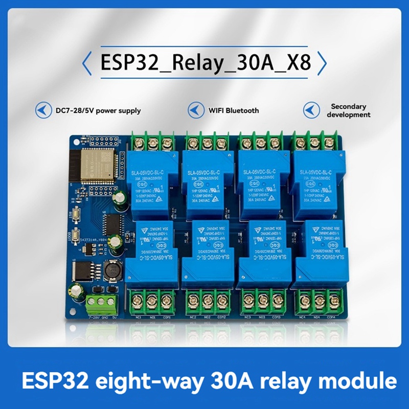 8 قناة وحدة التتابع 30A DC7-28 - مراجعة Relay 8 Channel Board وسعره