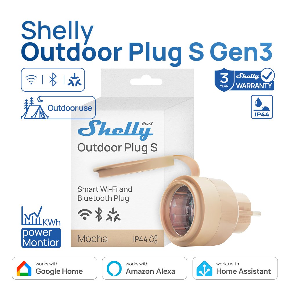 Shelly Outdoor Plug S Gen3 Pow - مراجعة Shelly Relay Module وسعره