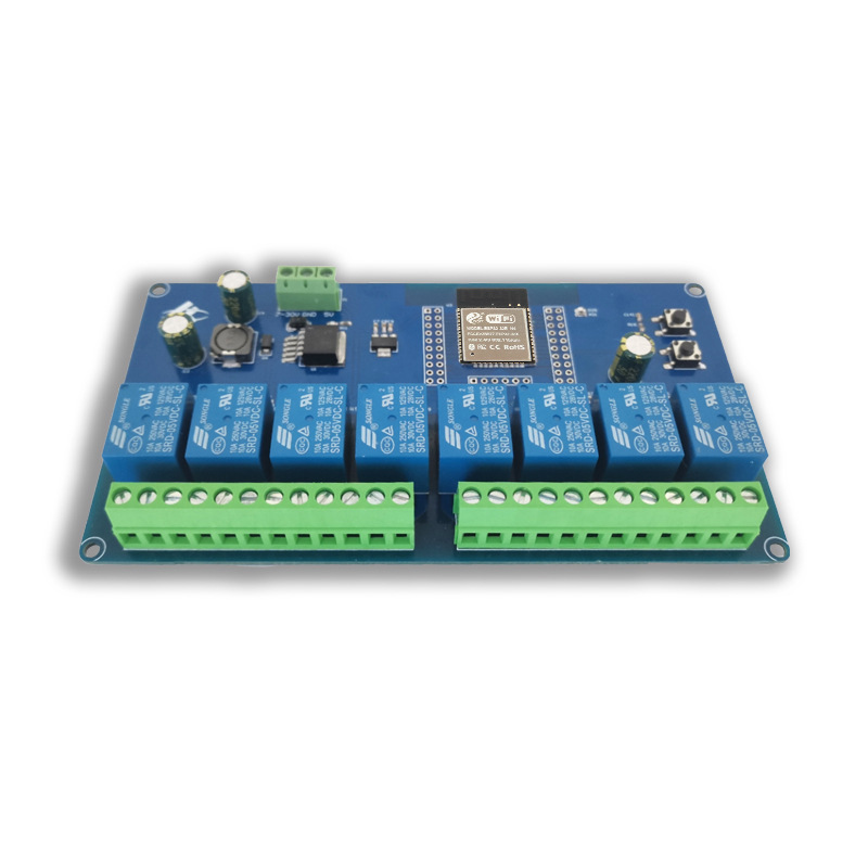 لوحة تطوير ESP32 بجهد 5-30 فول - مراجعة Relay 8 Channel Board وسعره