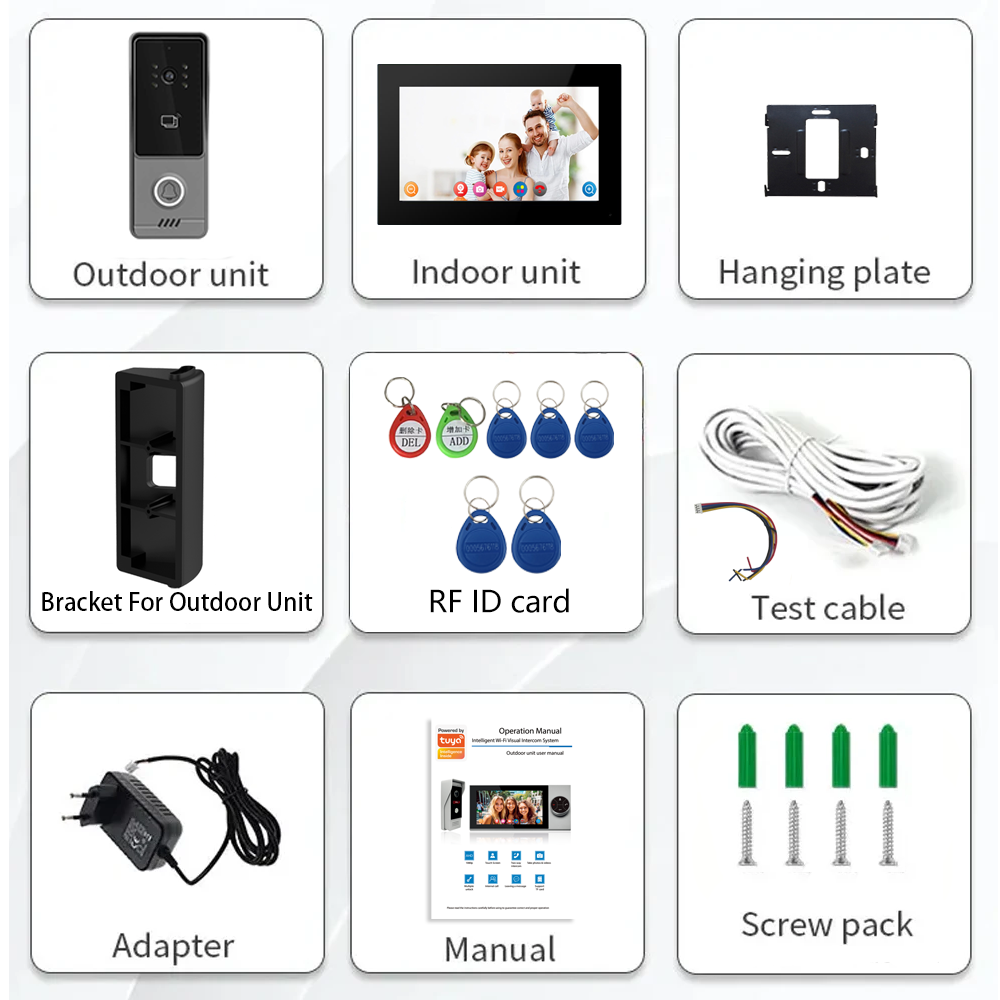 طقم إنتركوم فيديو ذكي بشاشة لم - مراجعة Smart Doorbell Wired وسعره