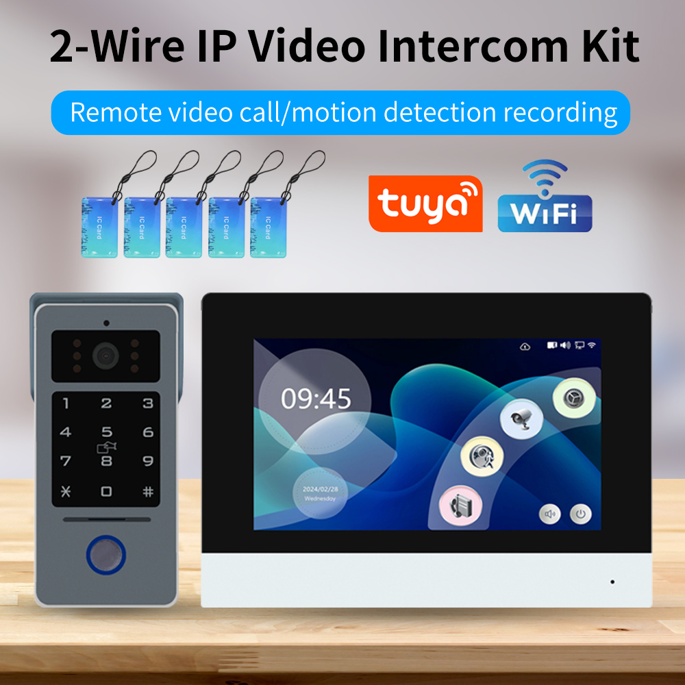Tuya Wifi 7/10 بوصة فيديو إنتر - مراجعة Smart Doorbell Wired وسعره