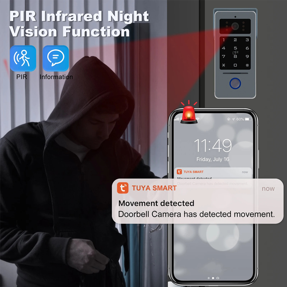 Tuya Wifi 7/10 بوصة فيديو إنتر - مراجعة Smart Doorbell Wired وسعره