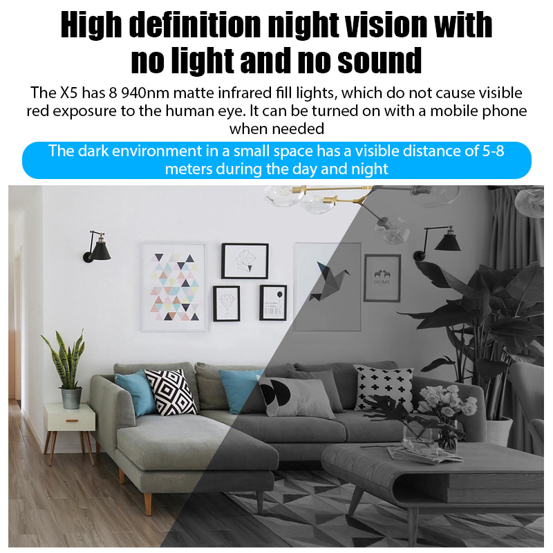 كاميرا X5 صغيرة HD 1080P أمن ا - مراجعة Home Assistant Sd وسعره